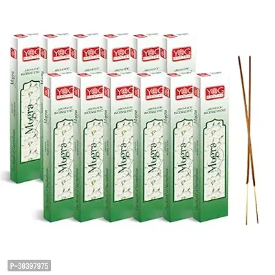 Archita YOG Mantra Incense Stick | Mogra | Pack of 12 | Charcoal free | 100% Toxin-free | Best suited for Meditation, Yoga, Pooja and Aromatherapy-thumb0