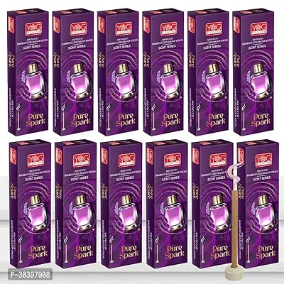 Archita YOG Mantra Pure Spark Dhoop Stick | Pack of 12 | 120 Sticks | Aromatherapy | Spritual | Yoga and Meditation-thumb0