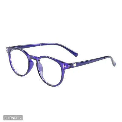 SAN EYEWEAR Round Spectacles Frame for Men's & Women's, (Blue)-thumb2