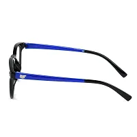 SAN EYEWEAR Round Spectacles Frame for Men's & Women's, (Black & Blue)-thumb1