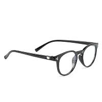 SAN EYEWEAR Round Spectacles Frame for Men's & Women's, (Black)-thumb1