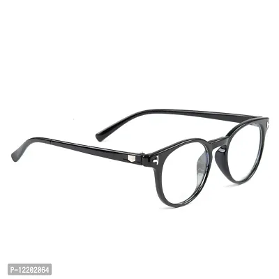 SAN EYEWEAR Round Spectacles Frame for Men's & Women's, (Black)-thumb2