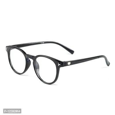 SAN EYEWEAR Round Spectacles Frame for Men's & Women's, (Black)-thumb3
