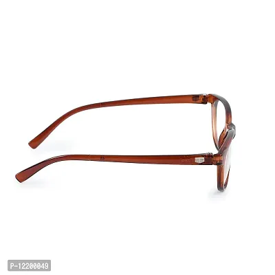 SAN EYEWEAR Women's Cat Eye Spectacles Frame, Brown-thumb3