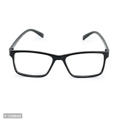 SAN EYEWEAR Reactangle Spectacles Frame for Men's & Women's, (1021_Black)