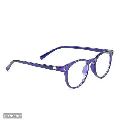 SAN EYEWEAR Round Spectacles Frame for Men's & Women's, (Blue)-thumb3