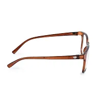SAN EYEWEAR Reactangle Spectacles Frame for Men's & Women's, (1022_Brown)-thumb2