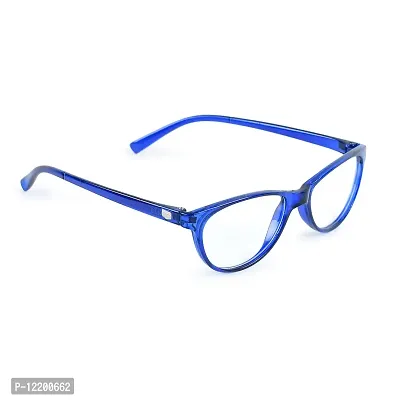 SAN EYEWEAR Women's Cat Eye Spectacles Frame, Blue-thumb2