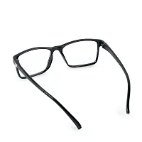 SAN EYEWEAR Reactangle Spectacles Frame for Men's & Women's, (1021_Black)-thumb3
