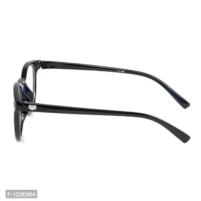 SAN EYEWEAR Round Spectacles Frame for Men's & Women's, (Black)-thumb4