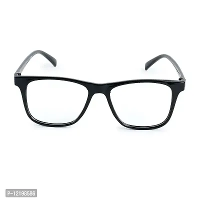 SAN EYEWEAR Reactangle Spectacles Frame for Men's & Women's, (1022_Black)