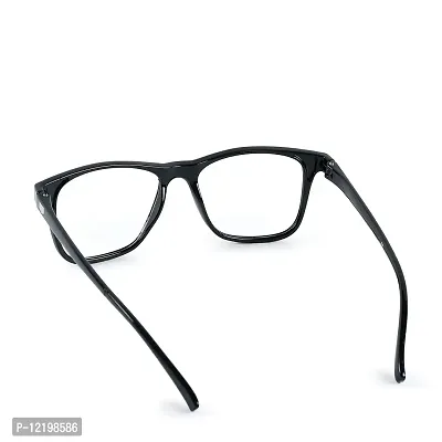 SAN EYEWEAR Reactangle Spectacles Frame for Men's & Women's, (1022_Black)-thumb4