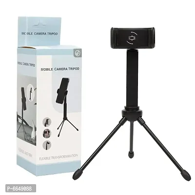 Live Self Timer Tripod with 360 Degree Rotation Mobile Attachment Lightweight Portable for Vlog, Video Shooting, Photography, YouTube etc Mobile Holder-thumb0