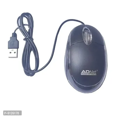 Adnet AD-201 1000DPI High Precision Optical Mouse Ergonomic Design Plug  Plag Mouse-thumb0