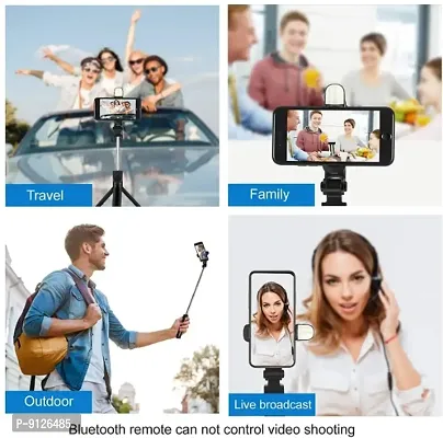 R1s Bluetooth Selfie Sticks with Remote and Selfie Light, 3-in-1 Multifuncti-thumb5