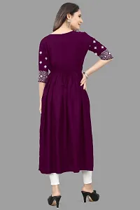 Classic Rayon Embroidered Kurti for Womens-thumb3