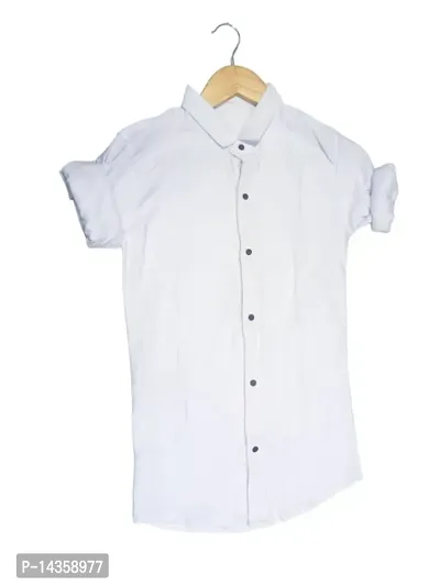 MEn Streachnable White Shirt | Partywear White Shirt-thumb0