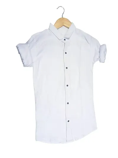 MEn Streachnable White Shirt | Partywear White Shirt