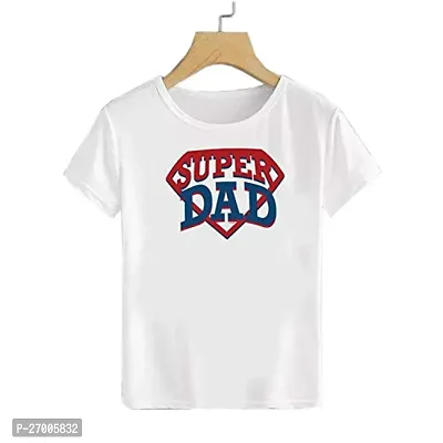 Stylish White Cotton Blend Printed T-shirts For Boys