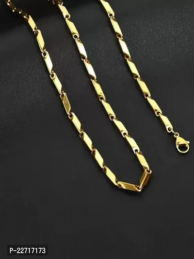 Elegant Golden Brass Chain For Men