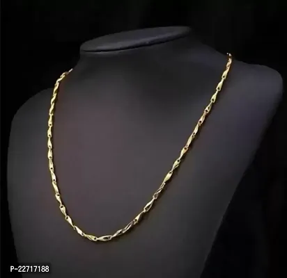 Elegant Golden Brass Chain For Men