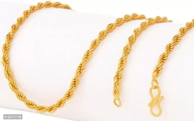 Elegant Golden Brass Chain For Men