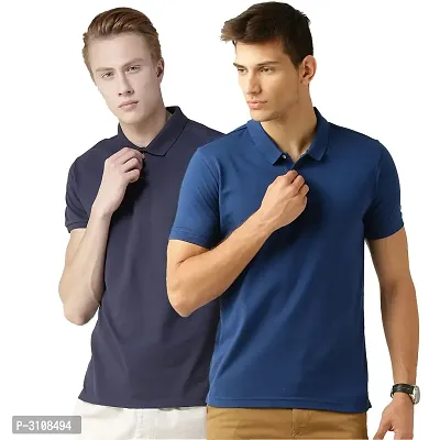 Buy Multicoloured Cotton Blend Polos For Men Online In India At