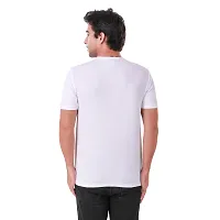 White Polyester Spandex Sports Tee For Men-thumb2