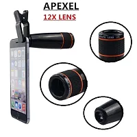 12x Zoom Mobile Adjustable Focus HD Pictures Telescope Lens Kit with DSLR Blur Background Effect for All Smartphones-thumb1