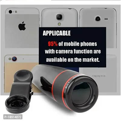 12x mobile phone lens compatible with all Smart phone || Mobile Lens||Universal Mobile Lens ||Telescope Lens-thumb3
