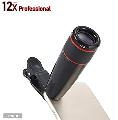 Telescope Lens for smartphone camera with 12x Zoom,DSLR Blur Background Effect Mobile Phone Lens-thumb0