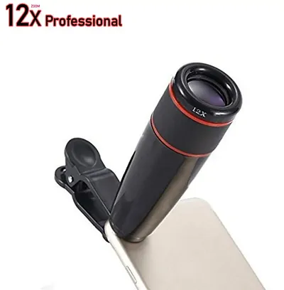Telescope Lens for smartphone camera with 12x Zoom,DSLR Blur Background Effect Mobile Phone Lens