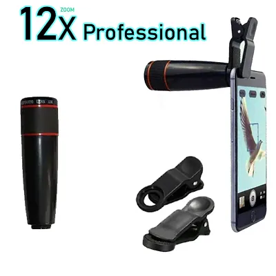 12X Zooming Mobile Phone Lens compatiable with all Smart phone || Mobile Lens||Universal Mobile Lens