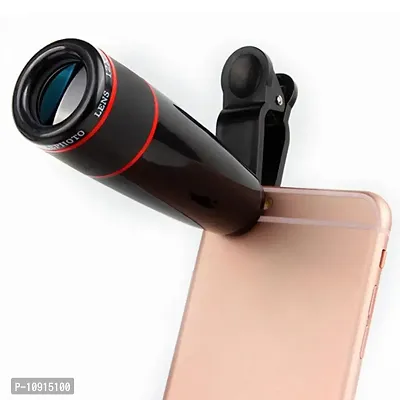 12X Zooming Mobile Phone Lens compatiable with all Smart phone || Mobile Lens||Universal Mobile Lens ||Telescope Lens-thumb0