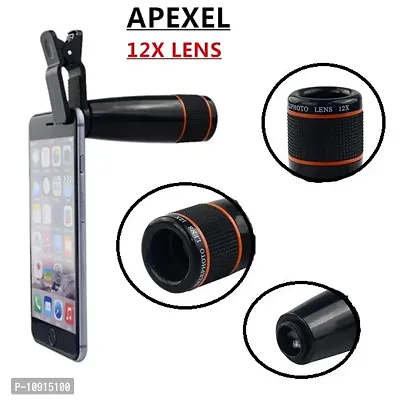 12X Zooming Mobile Phone Lens compatiable with all Smart phone || Mobile Lens||Universal Mobile Lens ||Telescope Lens-thumb2