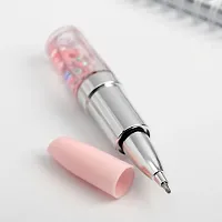 Lipstick Shape Ball Pen | Liquid Lipstick Pen | Easy to Carry Lipstick Pen for Office School Children Gift Stati-thumb1