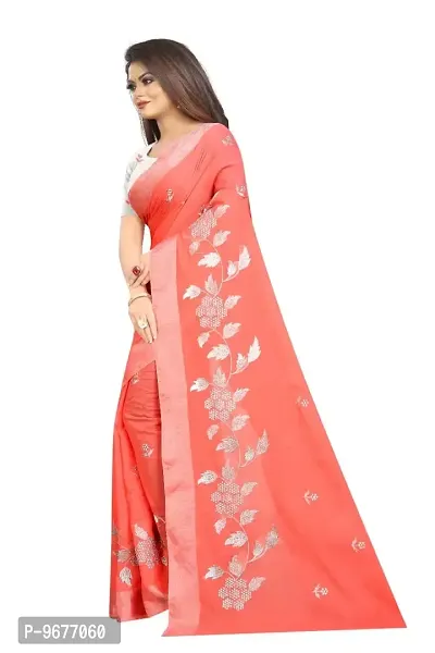 Self Pattern Daily Wear Saree with Blouse piece-thumb3