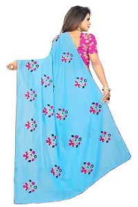 Self Pattern Daily Wear Saree with Blouse piece-thumb3