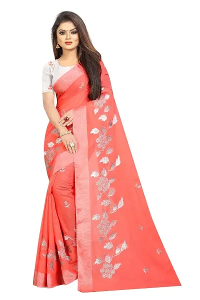 Hot Selling Chanderi Cotton Saree with Blouse piece 