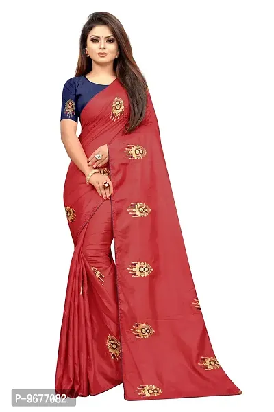 Self Pattern Daily Wear Saree with Blouse piece-thumb0