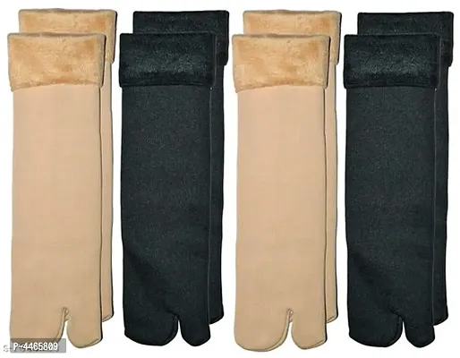 Womens Beautiful Velvet Thermal Socks (Pack of 4)-thumb0
