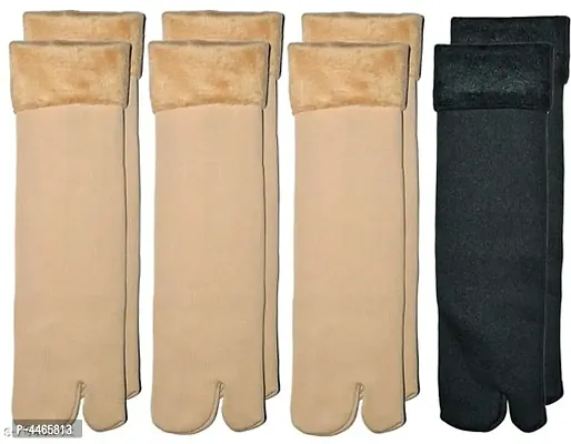 Women's Beautiful Velvet Thermal Socks (Pack of 4)-thumb0