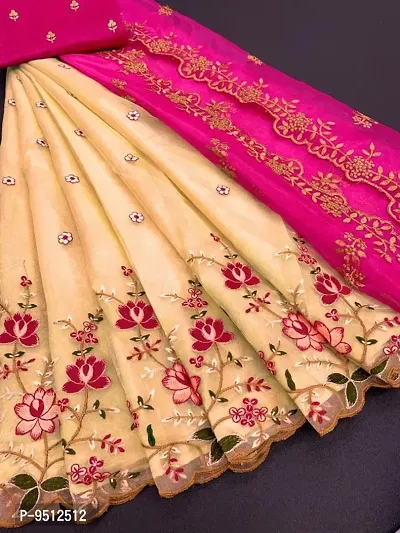 Beautiful Net Embroidery Semi Stitched Lehenga Cholis With Dupatta For Women