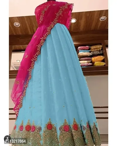 FANCY DESIGNS MULTY THRED EMBROIDERY WORK LAHENGA