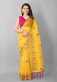 Organza Embroidered Sarees For Women-thumb2
