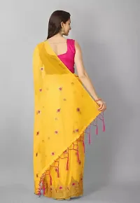 Organza Embroidered Sarees For Women-thumb3