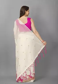 Classic Net Embroidered Saree with Blouse piece-thumb1