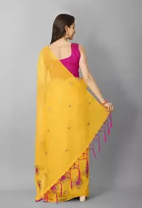 Classic Net Embroidered Saree with Blouse piece-thumb1