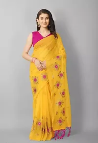 Classic Net Embroidered Saree with Blouse piece-thumb2