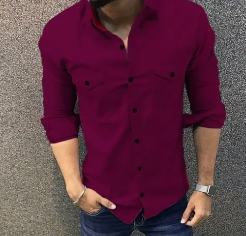 Stylish Solid Casual Shirt For Men